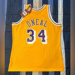 Men’s Large Shaquille O’Neal Los Angeles Lakers Mitchell & Ness Swingman Jersey